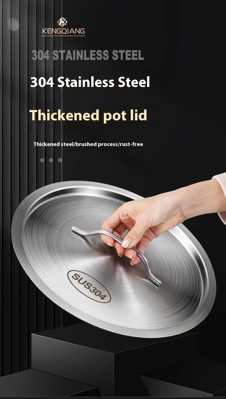 304 Stainless Steel Pan Lid size chart