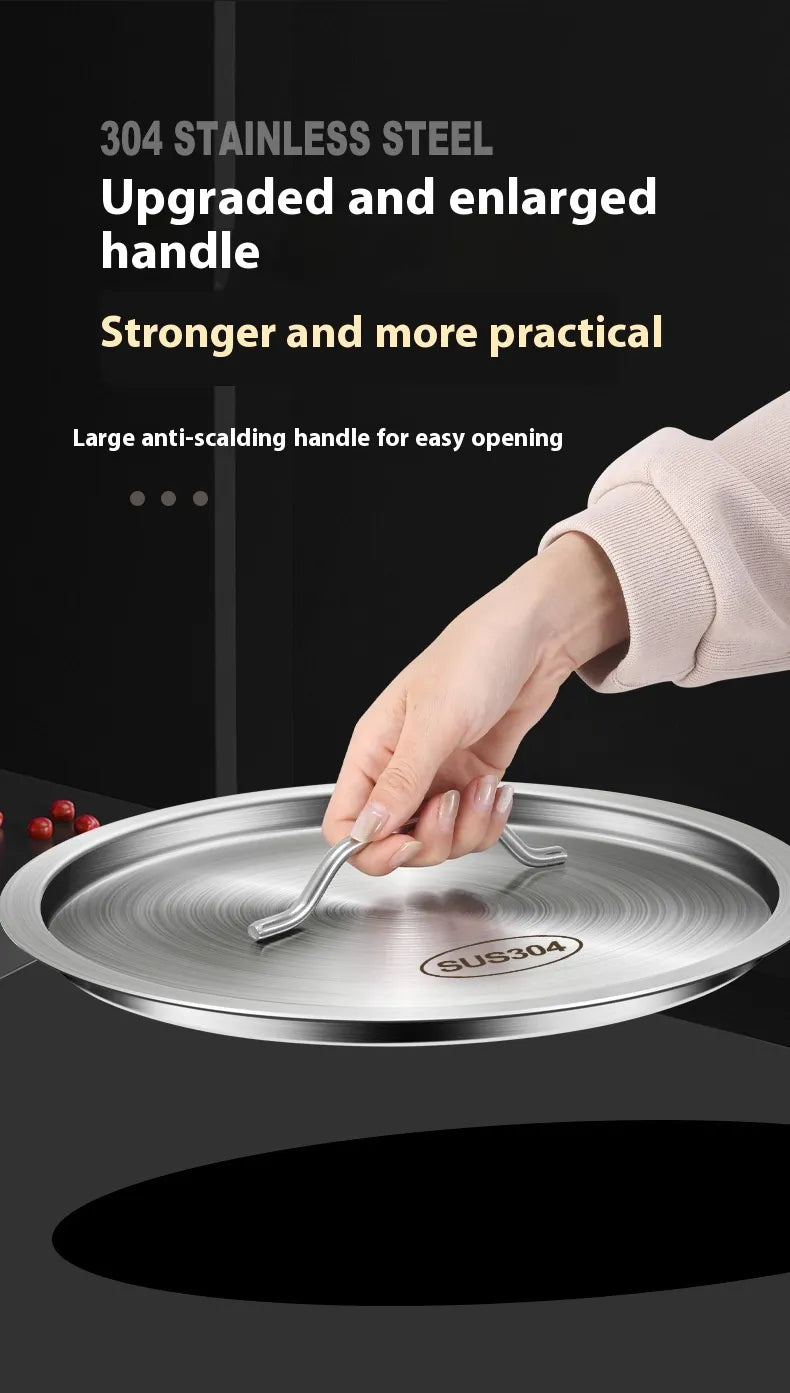 304 Stainless Steel Pan Lid angle view